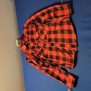 Red flannel, men's Xs